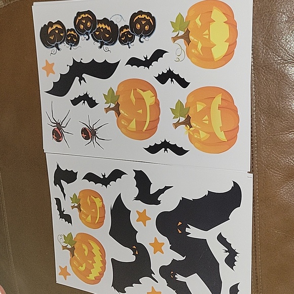 Halloween Themed Windoq Clings Decals Lot of 9 sheets New in Pack - Picture 3 of 6